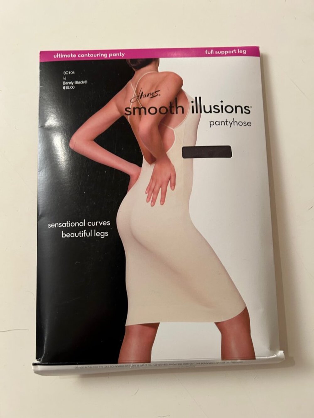 Hanes Smooth Illusions Black Panty Hose